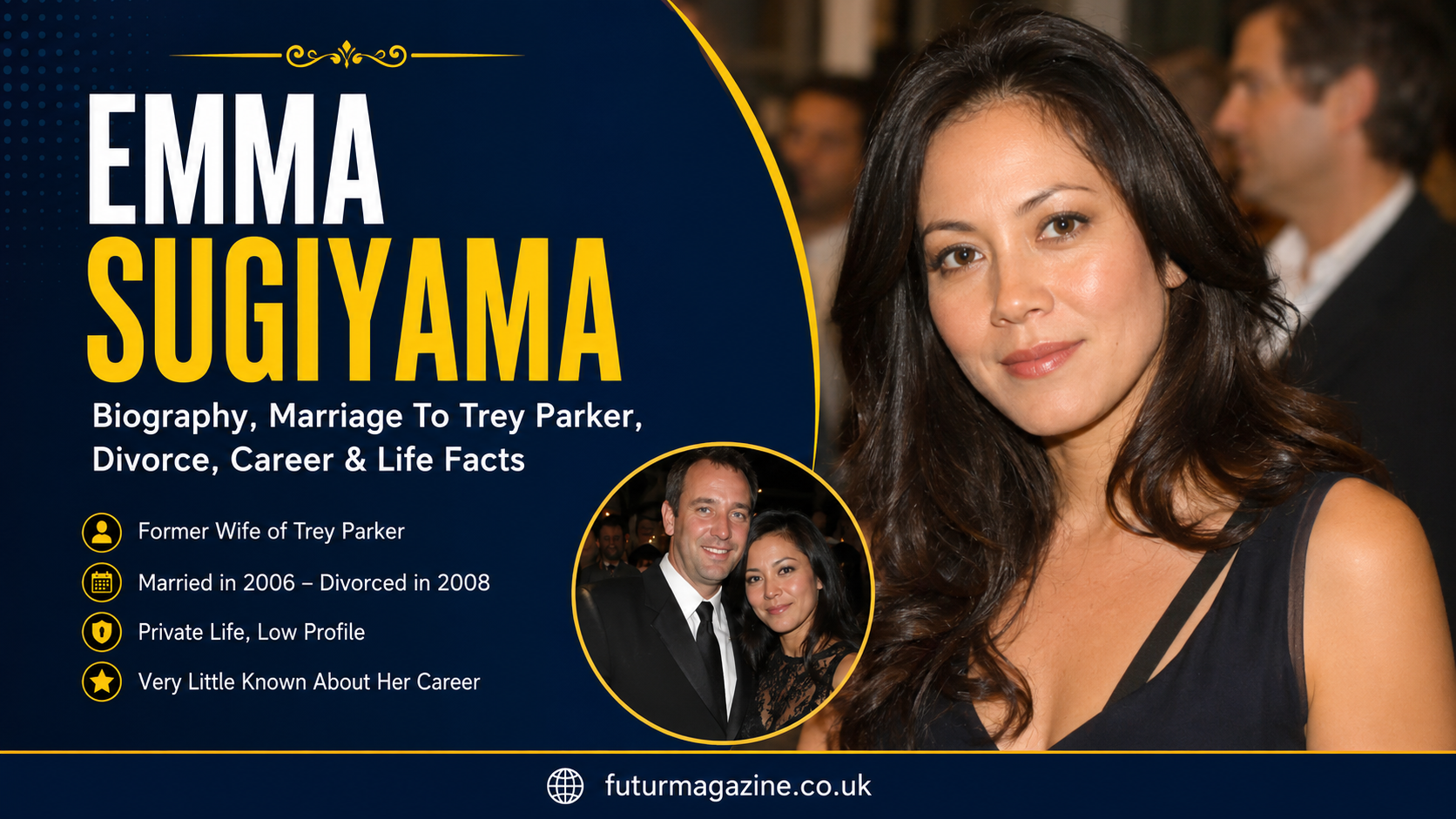 Emma Sugiyama: Biography, Career, Marriage to Trey Parker & Life